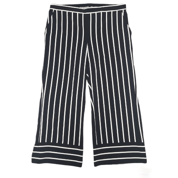 Stripe Wide Leg Cropped Pants - Picture 10 of 14